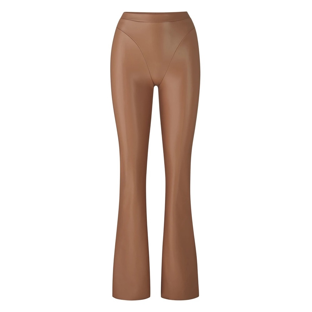 SKIMS faux leather boot cut pant, brand new with tags! 50% off original, Size S